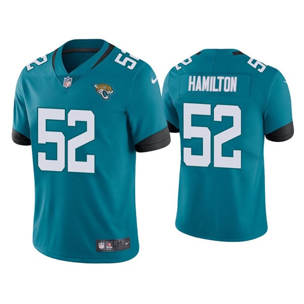 Jacksonville Jaguars #52 Davon Hamilton Blue Vapor Untouchable Limited Stitched Jersey