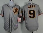 Giants #9 Brandon Belt Grey Road 2 Cool Base Stitched Jersey