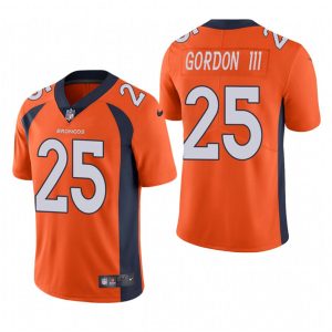 Denver Broncos #25 Melvin Gordon III Orange Vapor Untouchable Limited Stitched Jersey