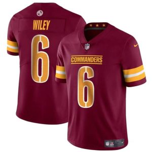 Washington Commanders #6 Michael Wiley Burgundy 2024 Vapor Limited Stitched Jersey