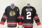 Blackhawks #2 Duncan Keith Black Stitched Jersey