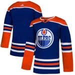 Edmonton Oilers Royal Blue Blank Stitched Jersey