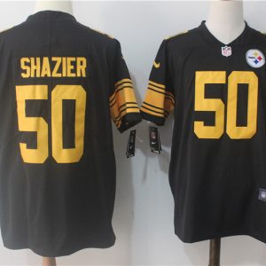 Pittsburgh Steelers #50 Ryan Shazier Black Limited Rush Stitched Nike Jersey