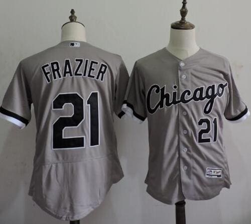 White Sox #21 Todd Frazier Grey Flexbase Authentic Collection Stitched Jersey