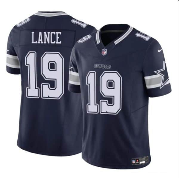 Dallas Cowboys #19 Trey Lance Navy 2023 F.U.S.E Vapor Untouchable Limited Stitched Jersey