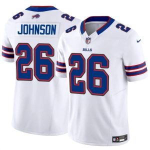 Buffalo Bills #26 Ty Johnson White 2024 F.U.S.E. Vapor Untouchable Limited Stitched Jersey