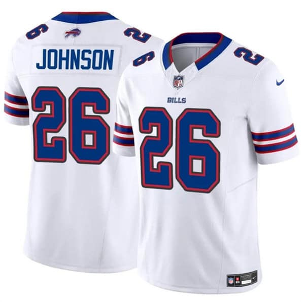 Buffalo Bills #26 Ty Johnson White 2024 F.U.S.E. Vapor Untouchable Limited Stitched Jersey
