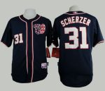 Nationals #31 Max Scherzer Navy Blue Cool Base Stitched Jersey