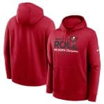 Tampa Bay Buccaneers Red 2024 NFC South Champions Locker Room Trophy Collection Pullover Hoodie