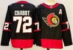 Ottawa Senators #72 Thomas Chabot Black 2024-25 With C Patch Home Stitched Jersey