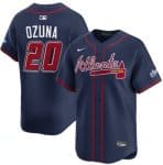 Atlanta Braves #20 Marcell Ozuna Navy 2025 Speedway Classic Alternate Limited Stitched Jersey