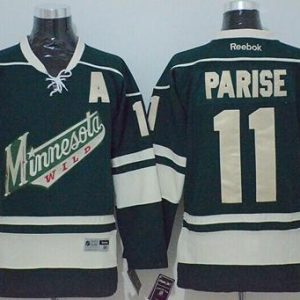 Wild #11 Zach Parise Green Stitched Jersey