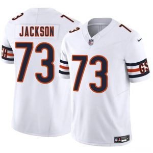 Chicago Bears #73 Jonah Jackson White 2025 F.U.S.E. Vapor Stitched Jersey