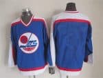 Winnipeg Jets Blank 1979-80 Blue CCM Vintage Throwback Jersey