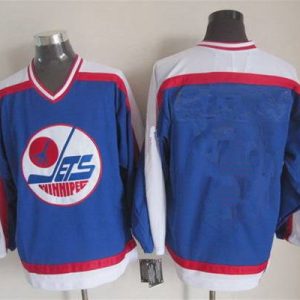 Winnipeg Jets Blank 1979-80 Blue CCM Vintage Throwback Jersey