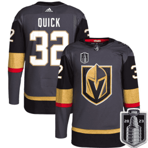 Vegas Golden Knights #32 Jonathan Quick Gray 2023 Stanley Cup Final Stitched Jersey