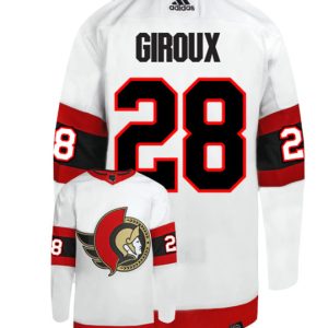 Ottawa Senators #28 Claude Giroux White Stitched Home Jersey