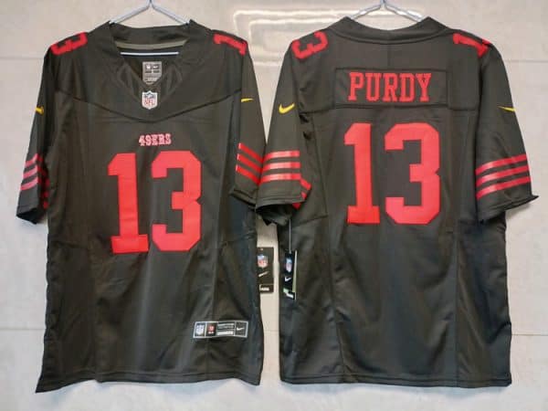 San Francisco 49ers #13 Brock Purdy Black 2023 F.U.S.E. Vapor Untouchable Limited Stitched Jersey