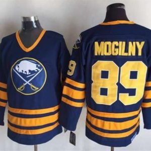 Sabres #89 Alexander Mogilny Navy Blue CCM Throwback Stitched Jersey