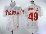 Philadelphia Phillies #49 Jake Arrieta White Flexbase Stitched Jersey