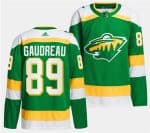 Minnesota Wild #89 Frederick Gaudreau Green 2023-24 Stitched Jersey