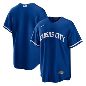 Kansas City Royals Blank Royal Cool Base Stitched Jersey