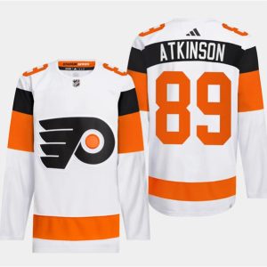 Philadelphia Flyers #89 Cam Atkinson White 2024 Stadium Series Stitched Jersey