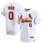 St. Louis Cardinals #0 Masyn Winn White Home Limited Stitched Jersey