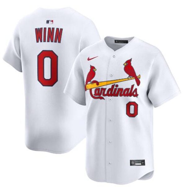St. Louis Cardinals #0 Masyn Winn White Home Limited Stitched Jersey