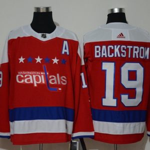 Washington Capitals #19 Nicklas Backstrom Red Stitched Jersey