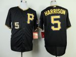 Pirates #5 Josh Harrison Black Cool Base Stitched Jersey