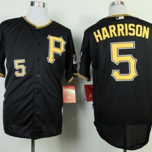 Pirates #5 Josh Harrison Black Cool Base Stitched Jersey