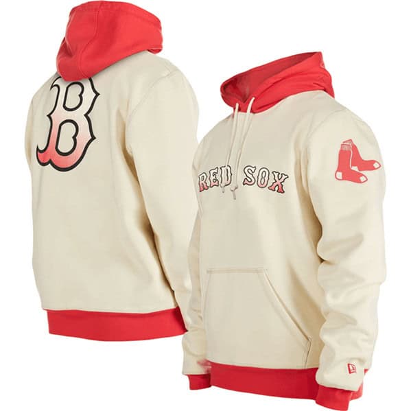 Boston Red Sox White Color Pack Team Front Back Pullover Hoodie