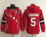Calgary Flames #5 Mark Giordano Red Old Time Heidi NHL Hoodie