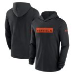 Cincinnati Bengals Black Sideline Performance Hoodie