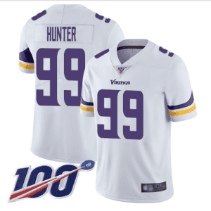 Minnesota Vikings #99 Danielle Hunter White 2019 100th Season Vapor Untouchable Limited Stitched Jersey