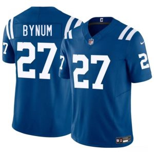 Indianapolis Colts #27 Cam Bynuml Blue 2025 F.U.S.E. Vapor Limited Stitched Jersey