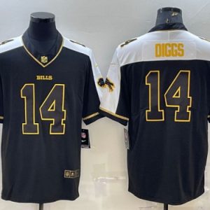 Buffalo Bills #14 Stefon Diggs Black Gold Thanksgiving Vapor Untouchable Limited Stitched Jersey
