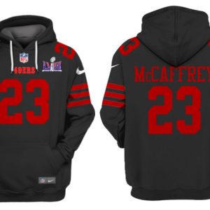 San Francisco 49ers Custom Black Super Bowl LVIII Alternate Pullover Hoodie