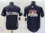 Arizona Diamondbacks Team Big Logo Black 'Gothic Desert Fang Edition' Vapor Premier Limited Stitched Jersey