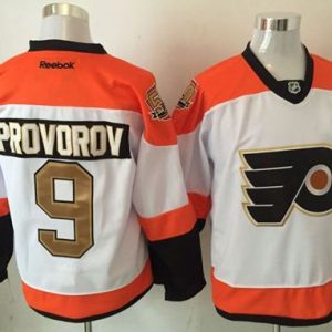 Flyers #9 Ivan Provorov White 3rd Stitched Jersey