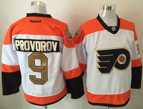 Flyers #9 Ivan Provorov White 3rd Stitched Jersey