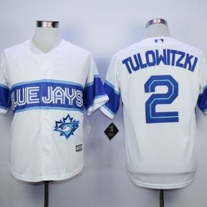 Blue Jays #2 Troy Tulowitzki White Exclusive New Cool Base Stitched Jersey
