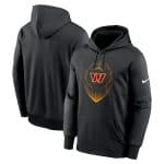 Washington Commanders Black Icon Performance Pullover Hoodie