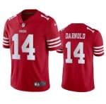 San Francisco 49ers #14 Sam Darnold Red Vapor Untouchable Limited Stitched Jersey