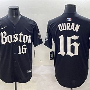 Boston Red Sox #16 Jarren Duran Black Gothic Vapor Limited Stitched Jersey
