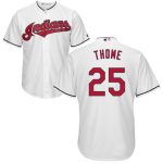 Indians #25 Jim Thome White New Cool Base Stitched Jersey