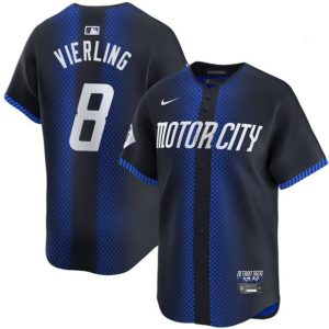 Detroit Tigers #8 Matt Vierling 2024 Navy City Connect Cool Base Limited Stitched Jersey