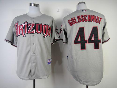 Diamondbacks #44 Paul Goldschmidt Grey Cool Base Stitched Jersey