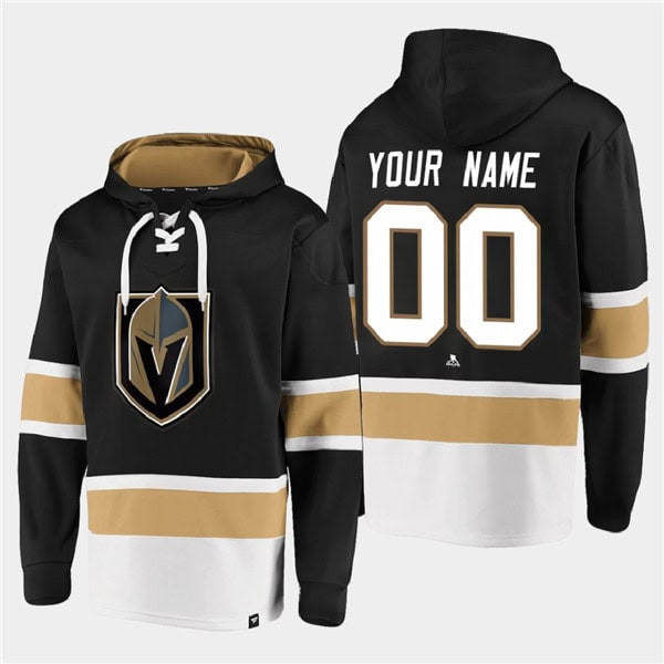 Vegas Golden Knights Custom Black All Stitched Sweatshirt Hoodie